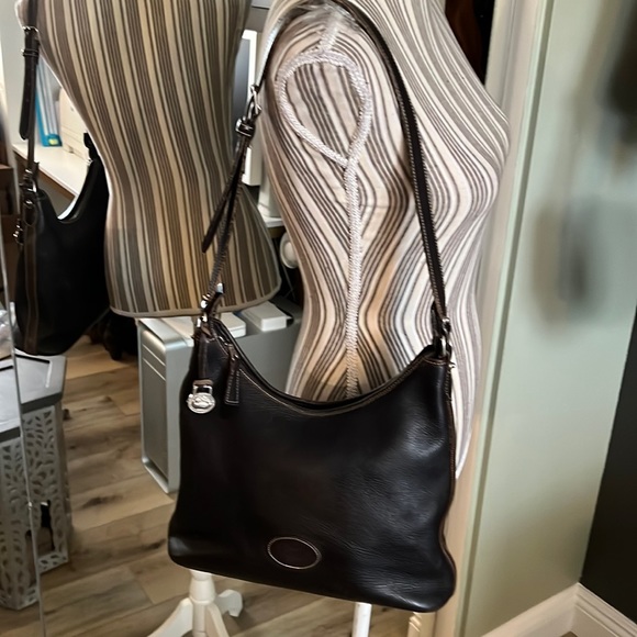Dooney & Bourke, dark espresso brown leather bag